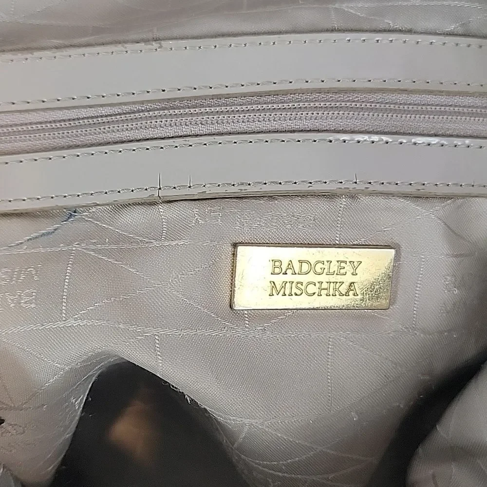 Badgley Mischka Shoulder Bag Dark Green Leather Large Capacity
